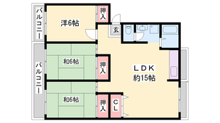 志染駅 徒歩10分 5階の物件間取画像